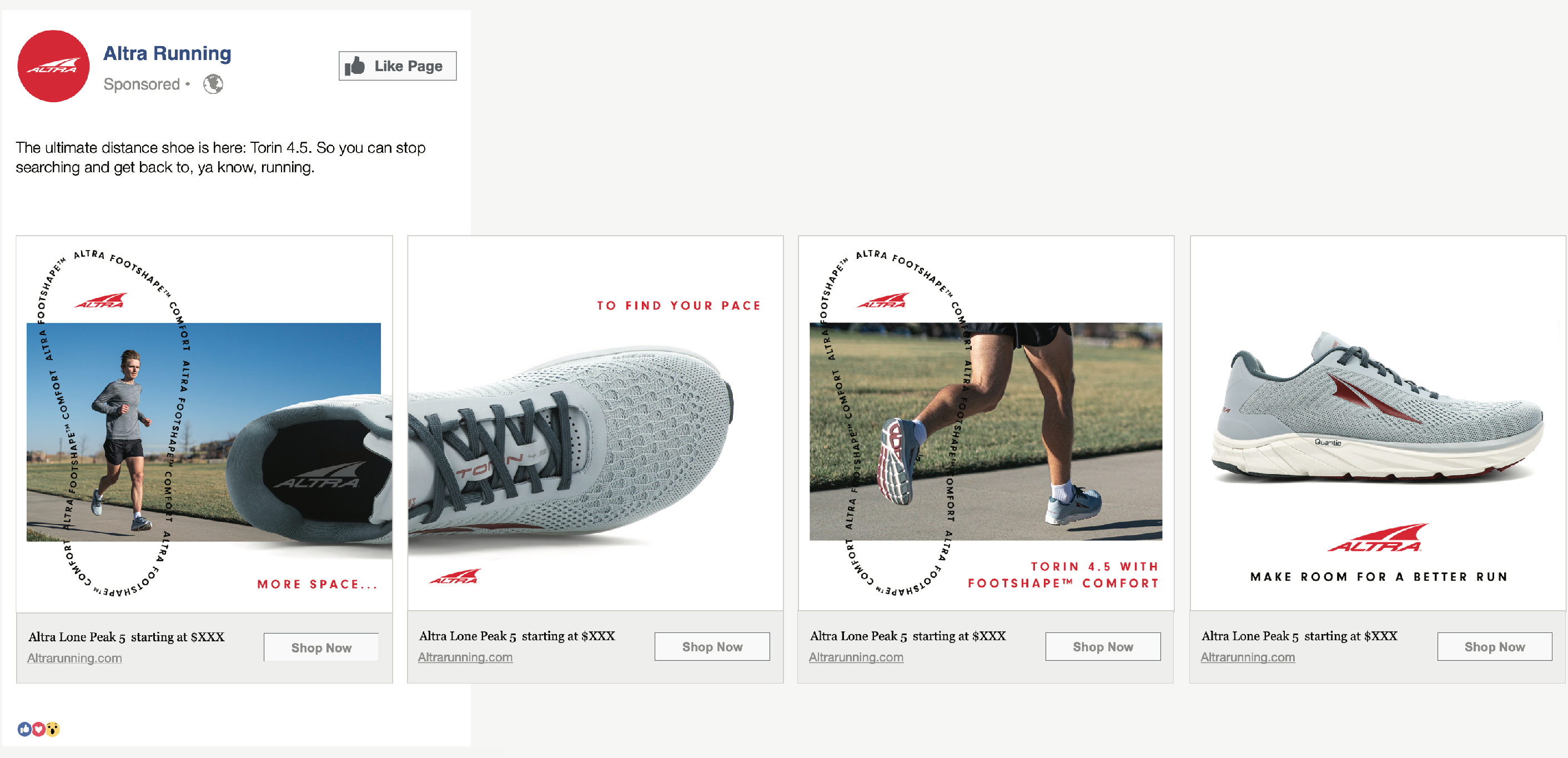 Altra digital campaign