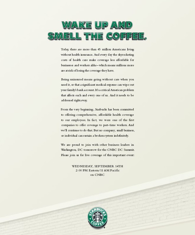 Starbucks Wake Up print